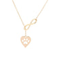 Accessories Lucky 8 Word Love Dog Print Pendant Necklace Female Exquisite Pet Clavicle Chain