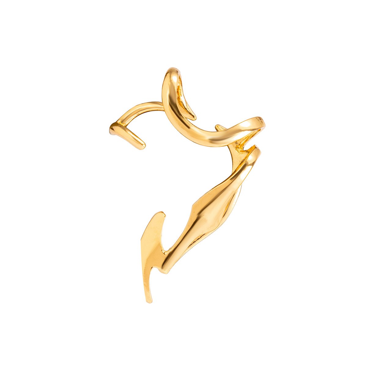 Jewelry Versatile Dark Futuristic Elf Earrings Retro Creative Irregular Outline Ear Clips