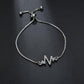 Women's Bracelet Diamond Adjustable ECG Bracelet For Women
