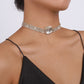N1457 Light Luxury Claw Chain Necklace Personality Beam Neck Multilayer Diamond Necklace Dinner Party Party Necklace