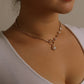 Jewelry Fashion Simple Round Bead Pearl Pendant Necklace Female Three to One Sexual Trend Necklace