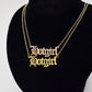 HotGirlHotwife Necklace Sexy Wife Clavicle Chain Creative Ancient English Alphabet Necklace