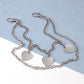 Metal pendant fashion heart-shaped waist chain pants chain ins hip-hop double-layer trend peach heart body chain