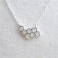 Hexagon Honeycomb Necklace Minimalist Accessories Delicate Clavicle Chain