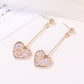 Small Fresh Love Tassel Earrings Sweet Internet Celebrity Colorful Earrings Fashion Versatile Popular Jewelry