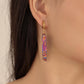 Fashion Irregular Stone Plated Stainless Steel Earrings Personality Titanium Steel Earrings Simple Ear Jewelry Women