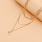 Jewelry retro fashion multi-layer five-pointed star pendant necklace niche exquisite sweater chain all-match accessories
