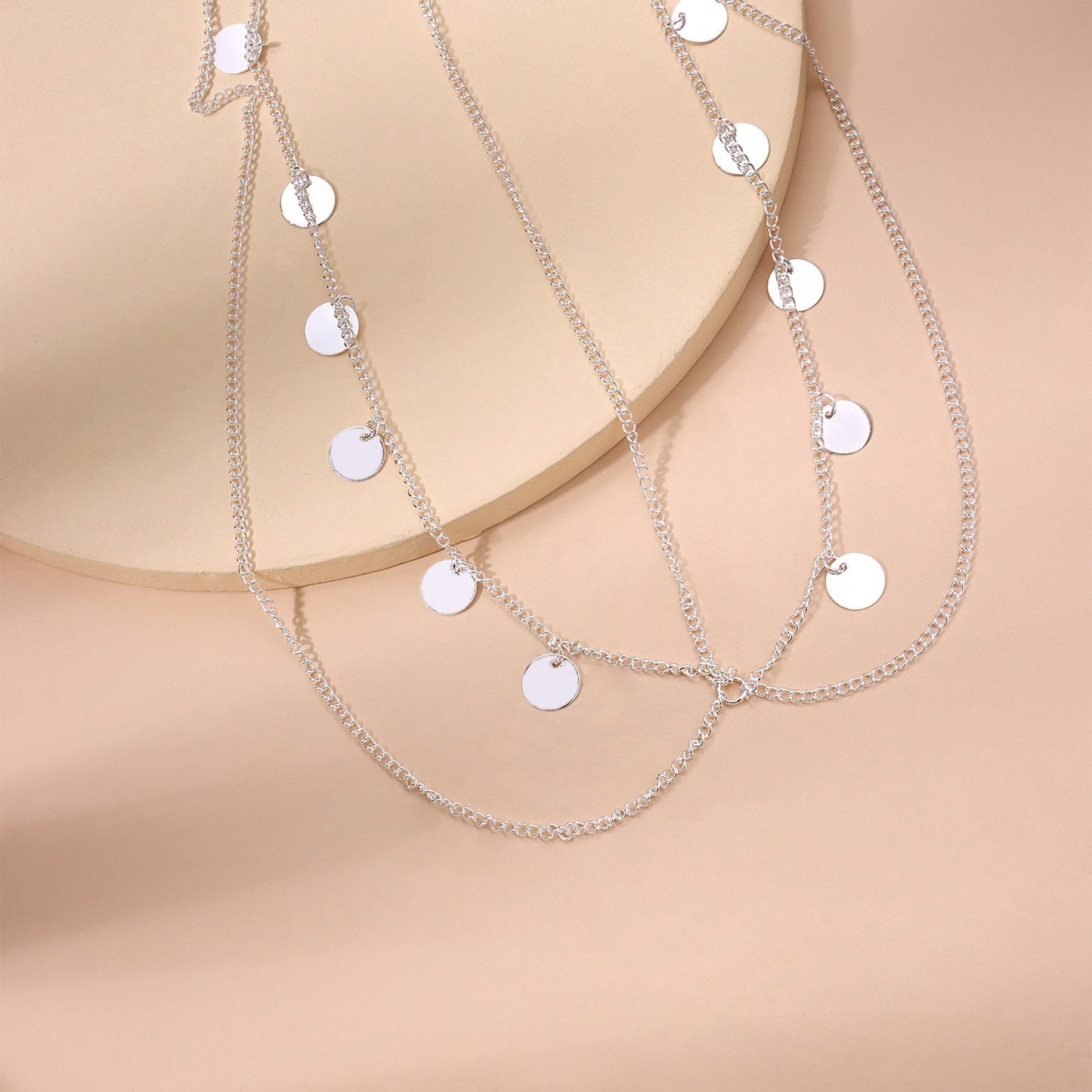 Jewelry street fashion super shiny sequins tassel chain headdress head chain