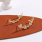 ins micro-inlaid zircon butterfly ear clip without ear hole fashion temperament star letter ear bone clip single earring