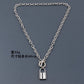 Fashion Trend Jewelry Simple Versatile OT Buckle Lock Accessories Retro Lock Necklace Female