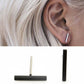 Simple long strip earring fashion full copper one-shaped stud earrings earrings