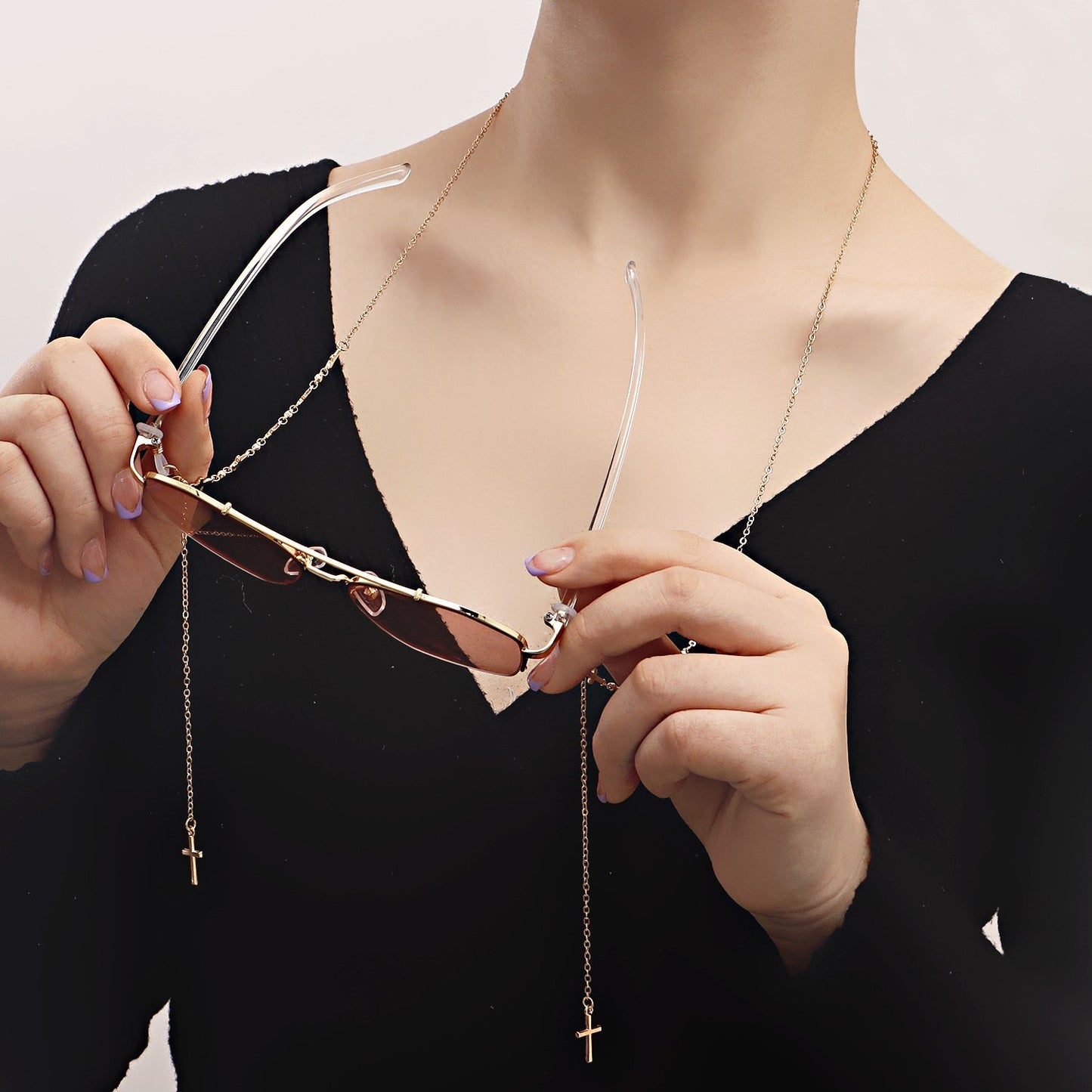 Jewelry acrylic glasses chain hanging chain glasses chain high sense mask chain ins mask chain