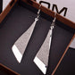Simple and versatile women's long triangle frosted earrings casual earrings direct supply