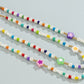 Jewelry sweet cool color rice beads imitation pearl glasses chain simple star-shaped sunglasses chain accessories women
