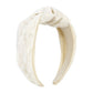 F448 wide-brimmed knotted yarn hair hoop Mori sweet flower head hoop spring and summer small fresh outing simple hairpin