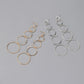 Earrings fashion personality multi-layer circle tassel earrings long section temperament exaggerated circle earrings women