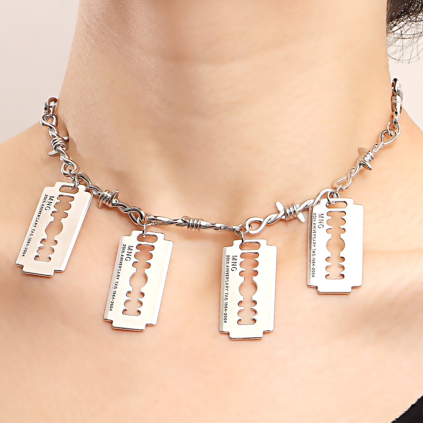 Jewelry INS Thorn Necklace Cold Texture Prickly Blade Necklace Creative Accessories