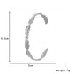 ins stainless steel leaf stitching opening bracelet titanium steel trend personality retro exaggerated bracelet