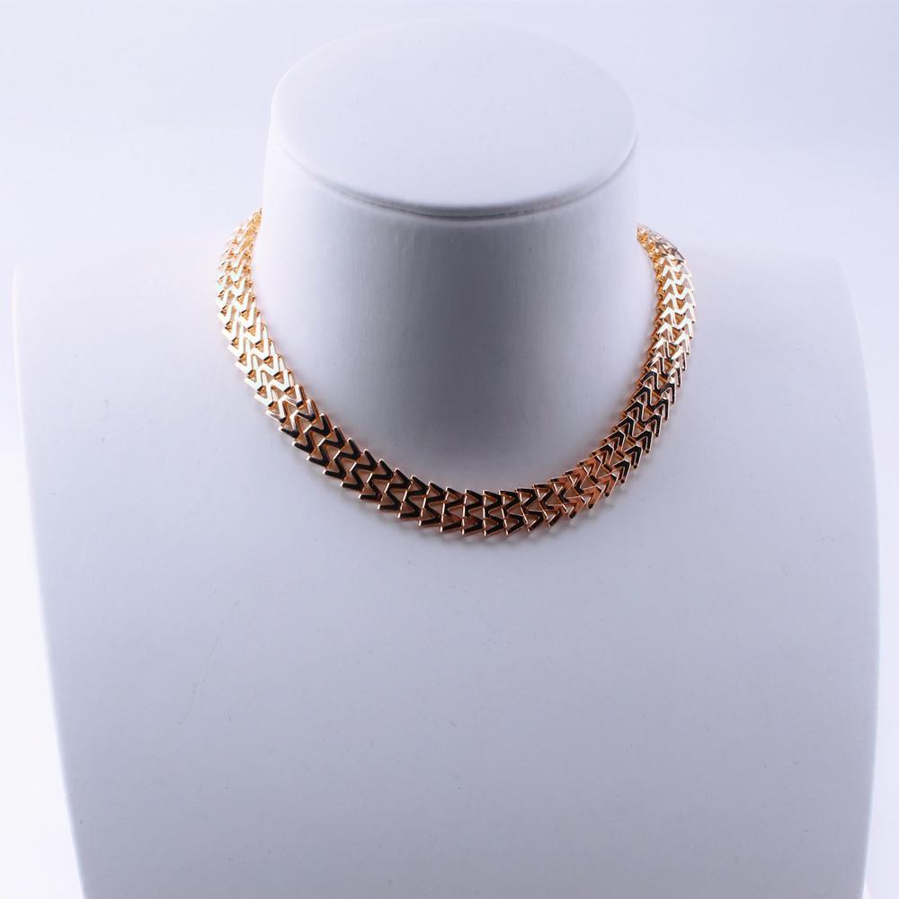 Necklace Jewelry Simple Versatile Hollow M Buckle Chain Necklace Clavicle Chain Personality Retro Necklace Female