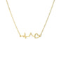 18 Years Jewelry Love Heart Beat ECG Necklace Pendant Female Clavicle Chain Valentine's Day Gift