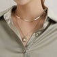 Jewelry Fashion Snake Bone Chain Gemstone Pendant Necklace Retro Exaggerated Personality Punk Ladies Necklace