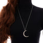 Jewelry Fashion Exaggerated Crescent Pendant Necklace Women's Single Layer Necklace Sweater Chain