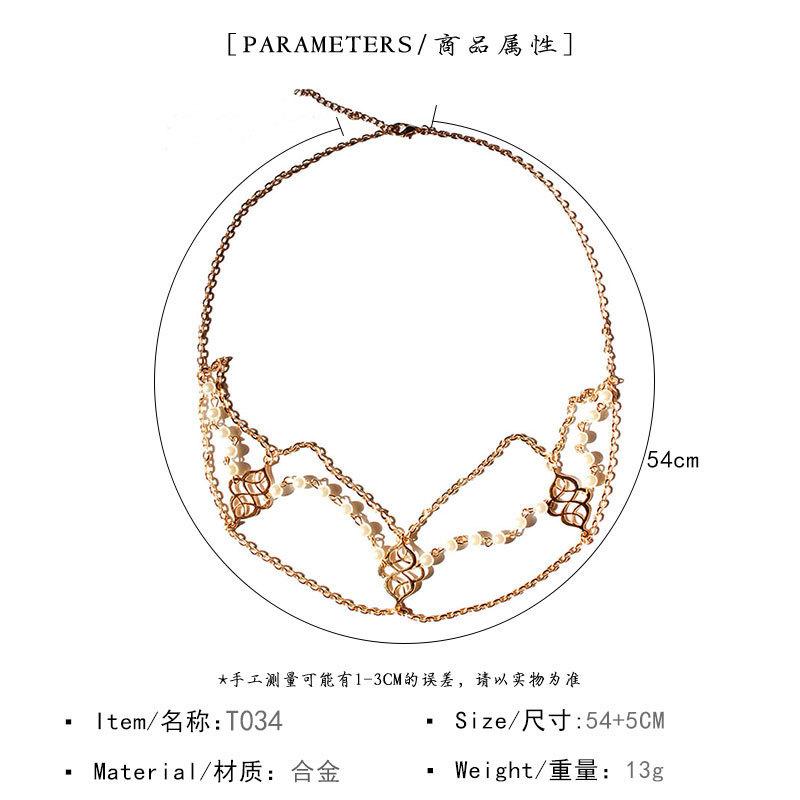 Jewelry Beautiful Fashion Popular Beaded Auspicious Pearl Tassel Headband Hair Accessories