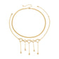 Jewelry Sweet Cool Metal Geometric Star Tassel Necklace Niche Design Retro Heart Necklace