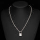 Jewelry Personality Retro Various Peach Heart Chain Necklace Sweater Chain Simple Lock Necklace Female