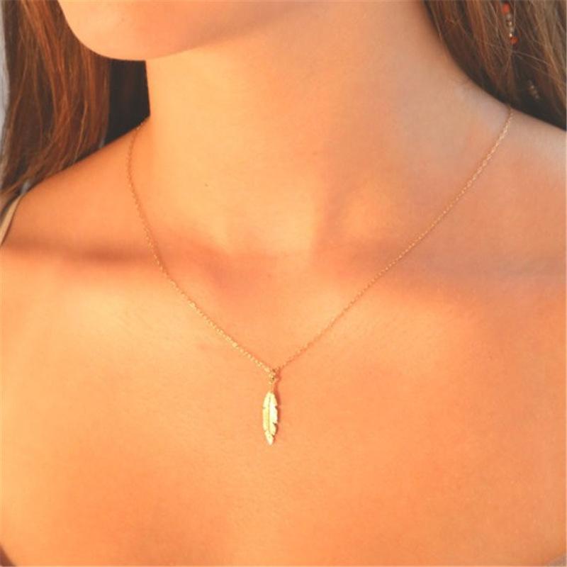 Necklace Fresh Angel Feather Necklace Elegant Goddess Model