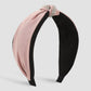 F542 fabric knotted rhinestone light luxury headband hit color personality claw chain net infrared pressure hair headband female