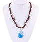 Pearl hand-woven Ocean Romance necklace Moana moana with the same luminous pendant