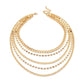 Jewelry Mix Thick and Thin Chain Geometric Retro Necklace Simple Personality Chain Multilayer Tassel Necklace