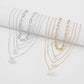 N8614 back decoration retro multi-layered temperament necklace imitation pearl chain niche exaggerated necklace