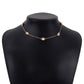 N1367 Minority Palace Simple Necklace Women's French Light Luxury Retro Temperament Micro-inlaid Rhinestone Necklace