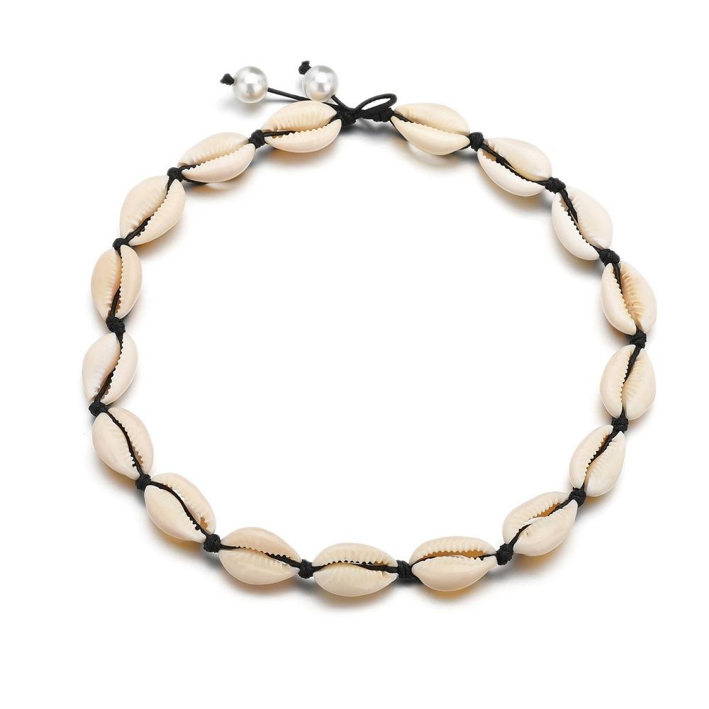 Accessories Boho Vintage Seashell Necklace Bracelet Set Ornament