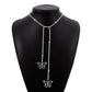 N1737 Claw Chain Rhinestone Tassel Butterfly Long Necklace Sweet Cool Elegant Fashion Niche Geometric Necklace