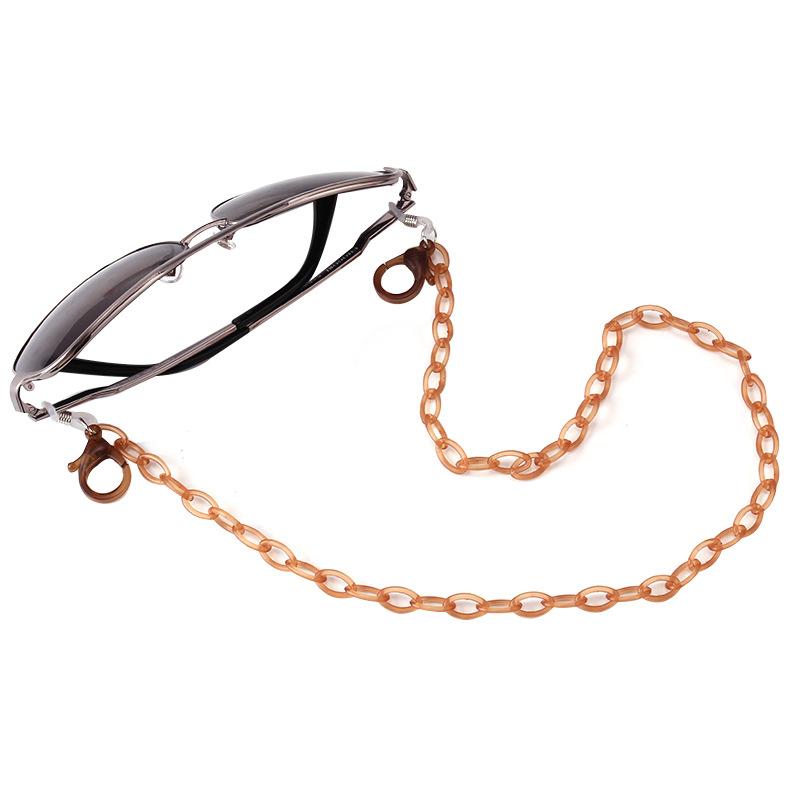 Acrylic transparent crystal mask chain glasses lanyard mask anti-lost rope children adult universal chain