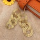 Indian Grid Jewelry Chain Ring Circle Tassel Lady Earrings Earrings