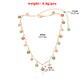 Jewelry Straight Tube Handmade Chain Flower Necklace Female Fashion Temperament Simple Painted Small Flower Necklace