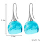 etsy blue sky and white clouds transparent geometric round resin earrings earrings female long ear hook jewelry