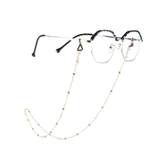 Jewelry fashion glasses mask dual-use accessories temperament pearl chain sunglasses chain female