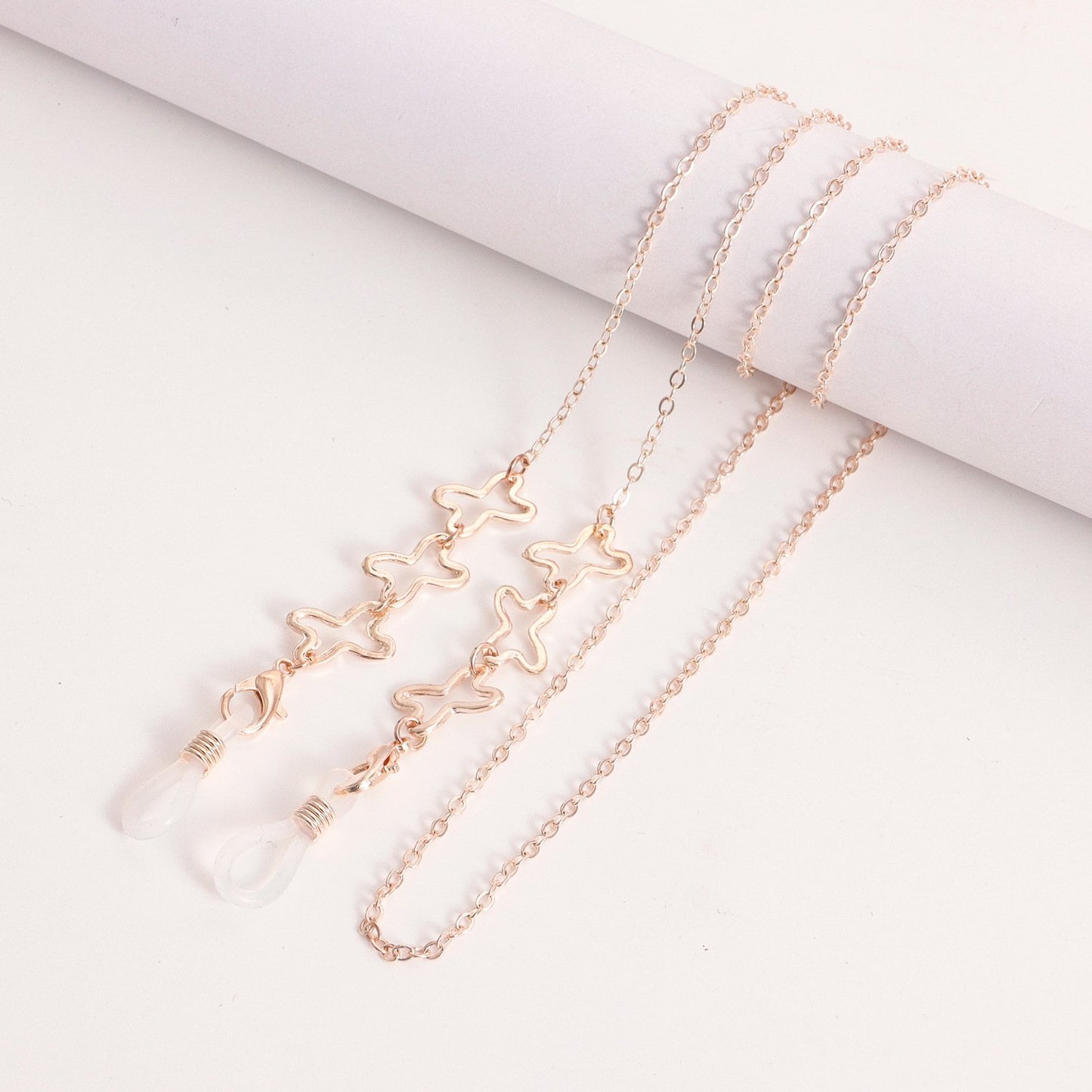 Jewelry Mask Chain Glasses Chain Metal Glasses Chain Geometric Mask Chain Accessories