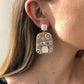 E9676 Earrings Female Cute Cartoon Owl Giraffe Earrings Creative Geometric Fun Earrings