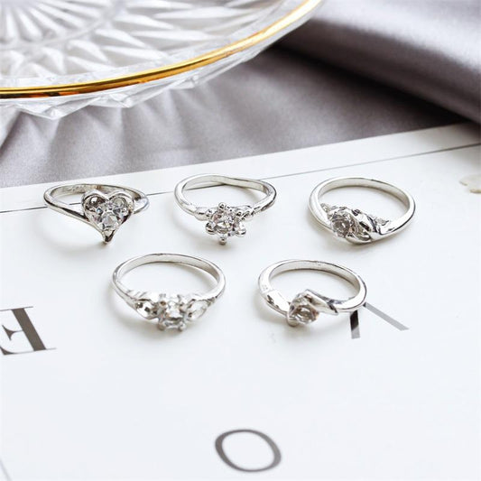 Rhinestone ring couple ring joint index finger ring ring stall products