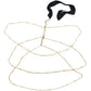 Bohemian three-layer tassel crystal pearl metal thigh chain female summer fashion sexy beach leg chain