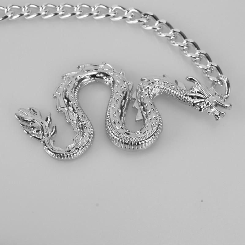 Jewelry Personality Casual Exaggerated Three-dimensional Zodiac Dragon Waist Chain Electroplated Alloy Body Chain