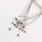 Jewelry ins geometric exaggeration French knight shield cross necklace niche design sense of light luxury