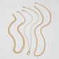 N9692 Multilayer Necklace Geometric Glass Diamond Thick Chain Necklace Fashion Temperament Alloy Necklace