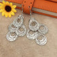 Four-leaf hollow big water drop earrings mixed batch Yunnan minority Dai earrings clothing accessories
